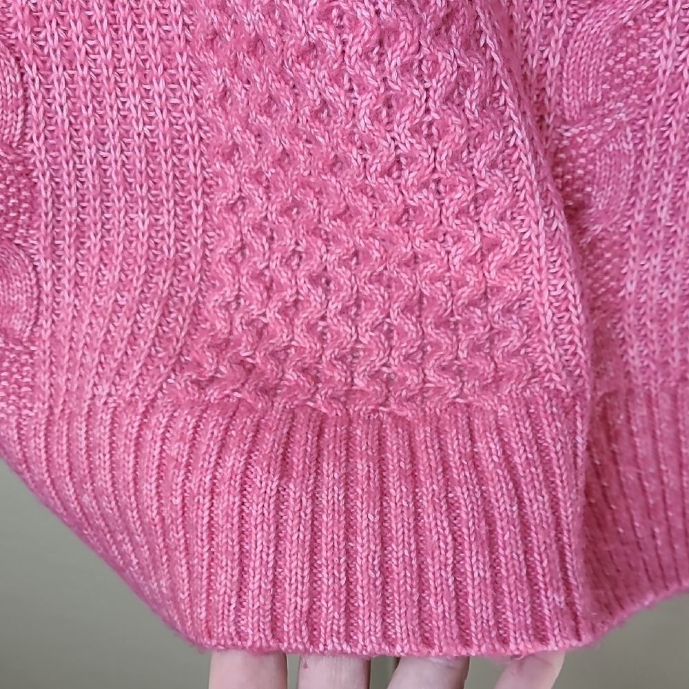 Cabi Vibrant Pink Cable Knit Sweater‎ - Picture 12 of 14